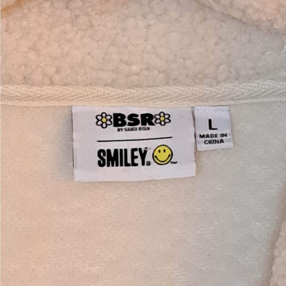 Samii Ryan x Smiley Sherpa Natural Zip Jacket - Picture 9 of 12